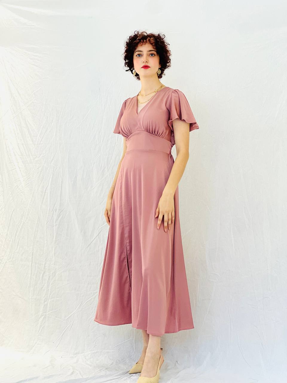 שמלת רותם- ורוד