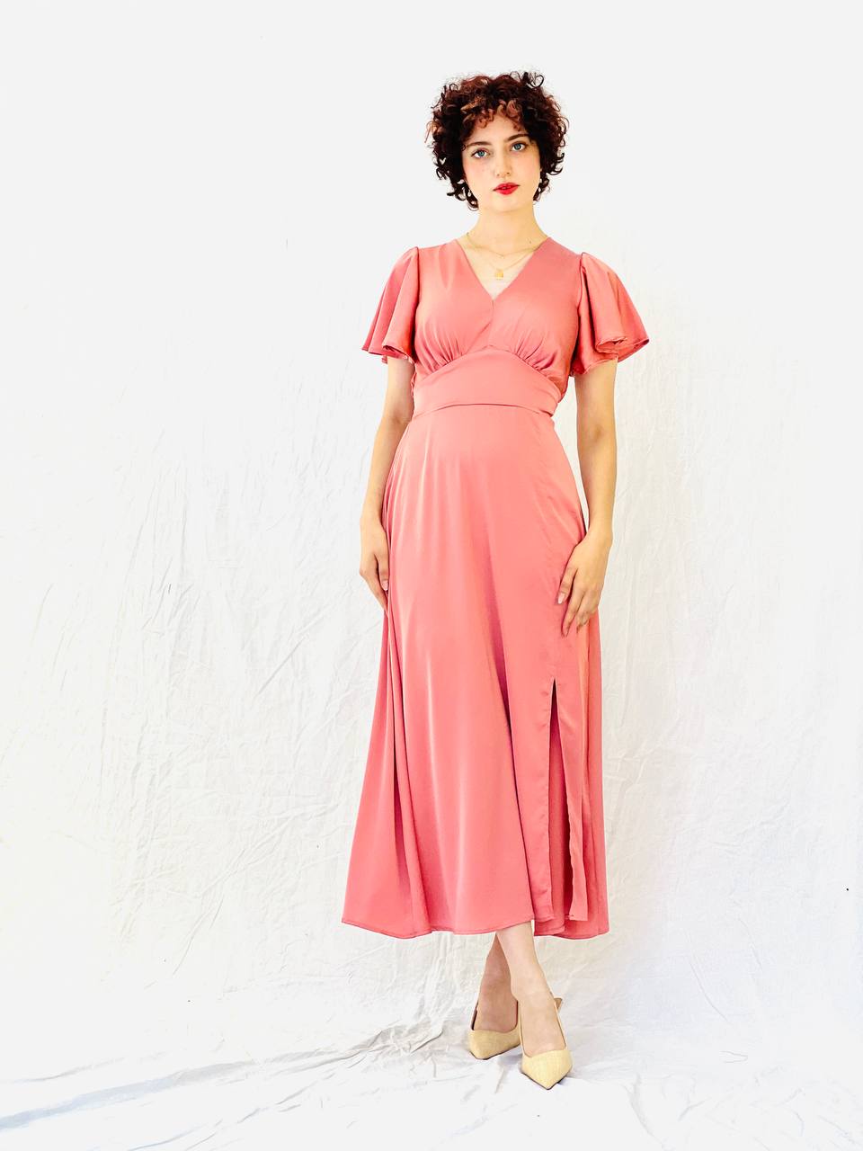 שמלת רותם- אפרסק