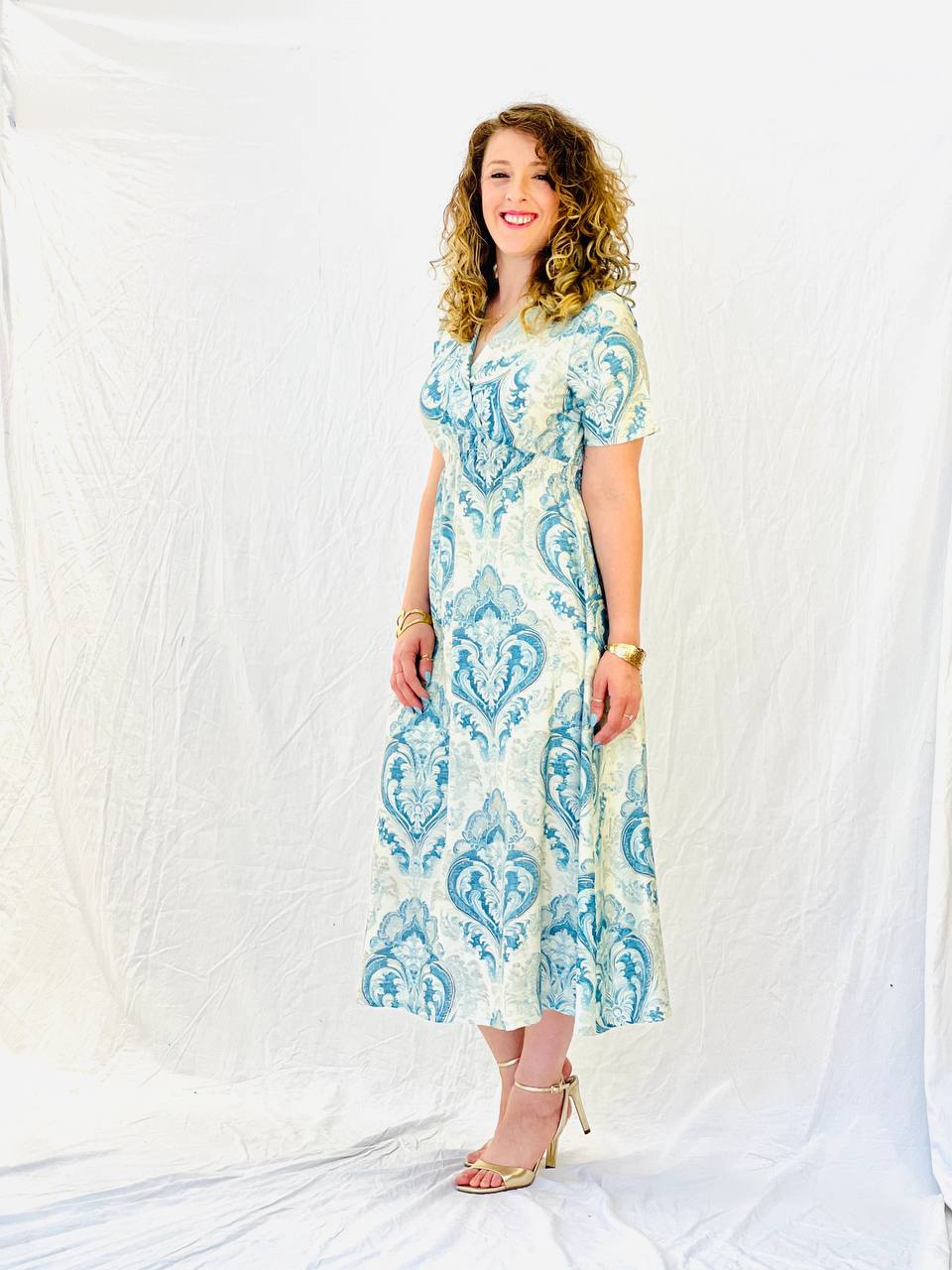 שמלת גולדי- הדפס