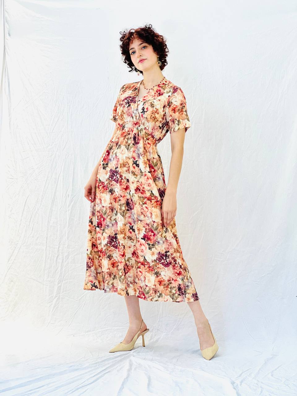 שמלת גולדי- פרחוני