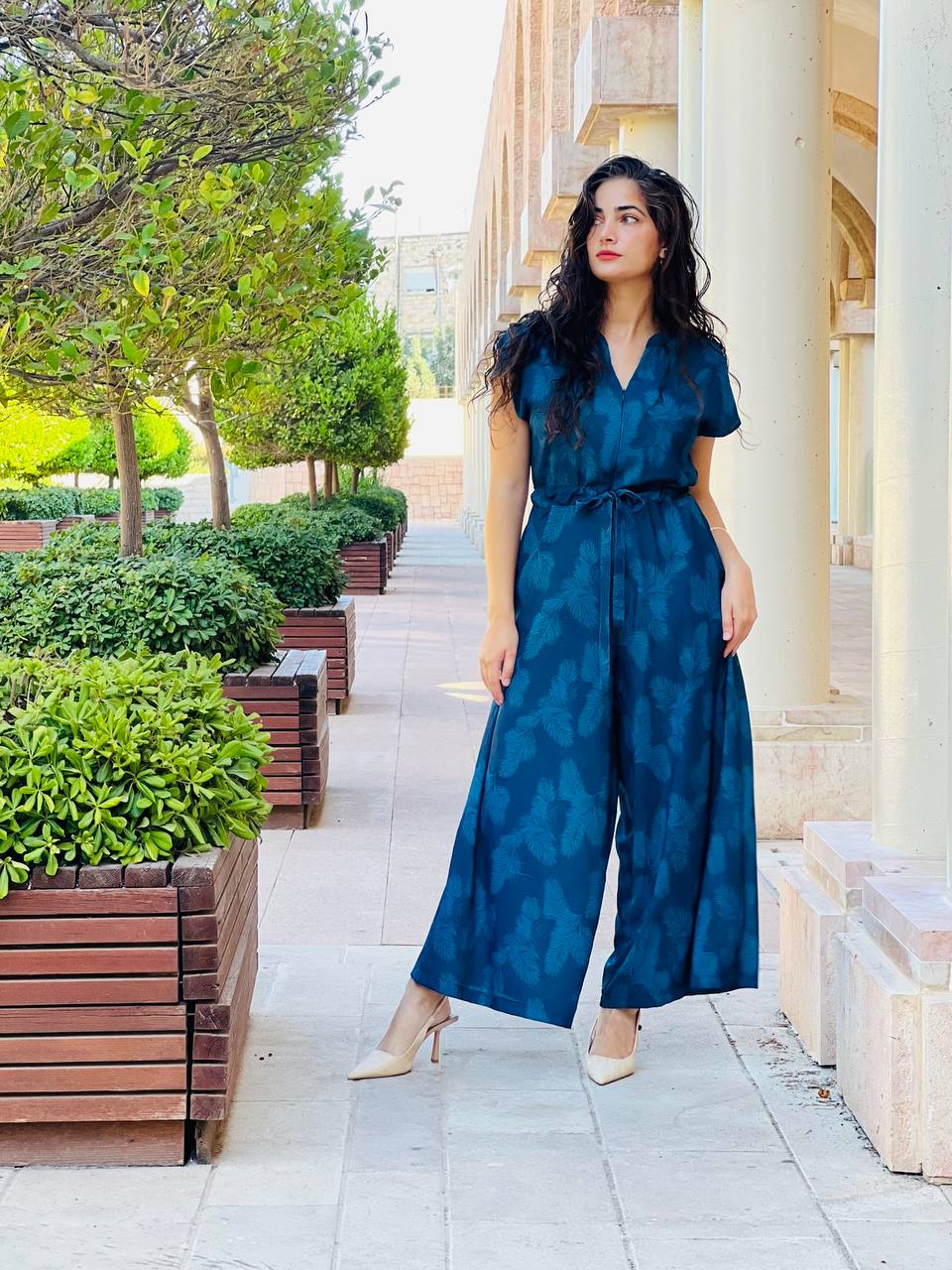 אוברול טורקיז ים- כחול