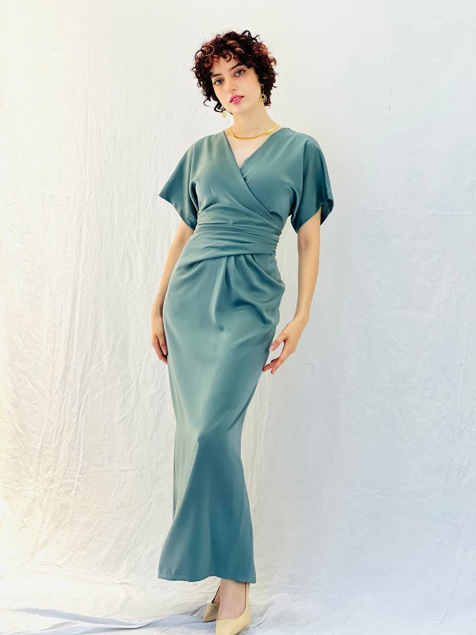 שמלת אליזבת- ירוק בהיר