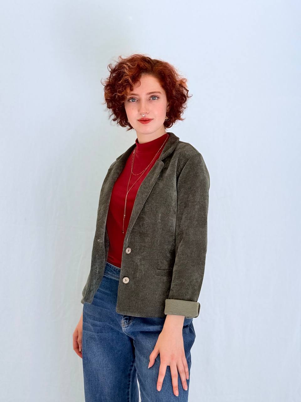 ג'קט יהלום- ירוק