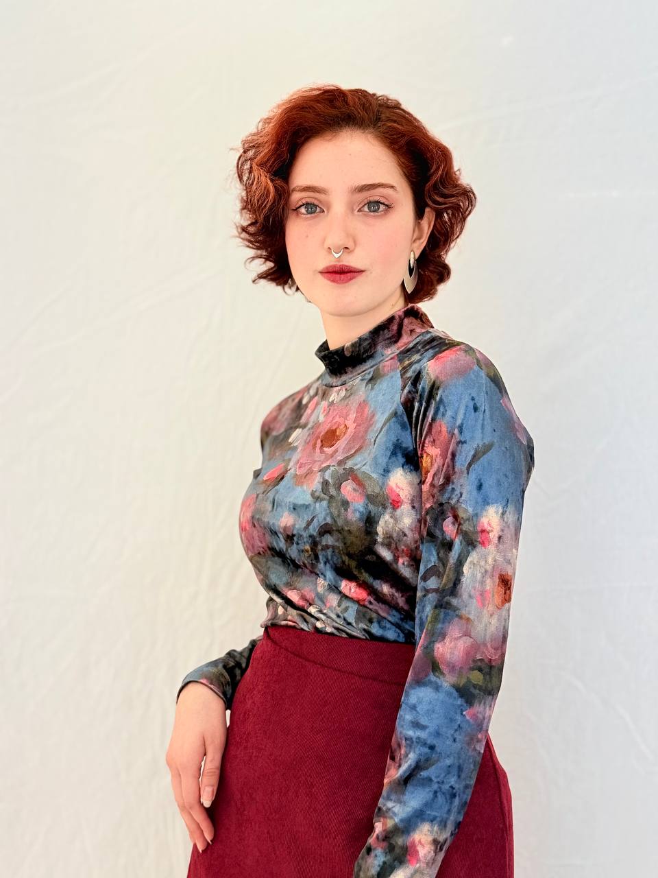 חולצת מאור- ורדים