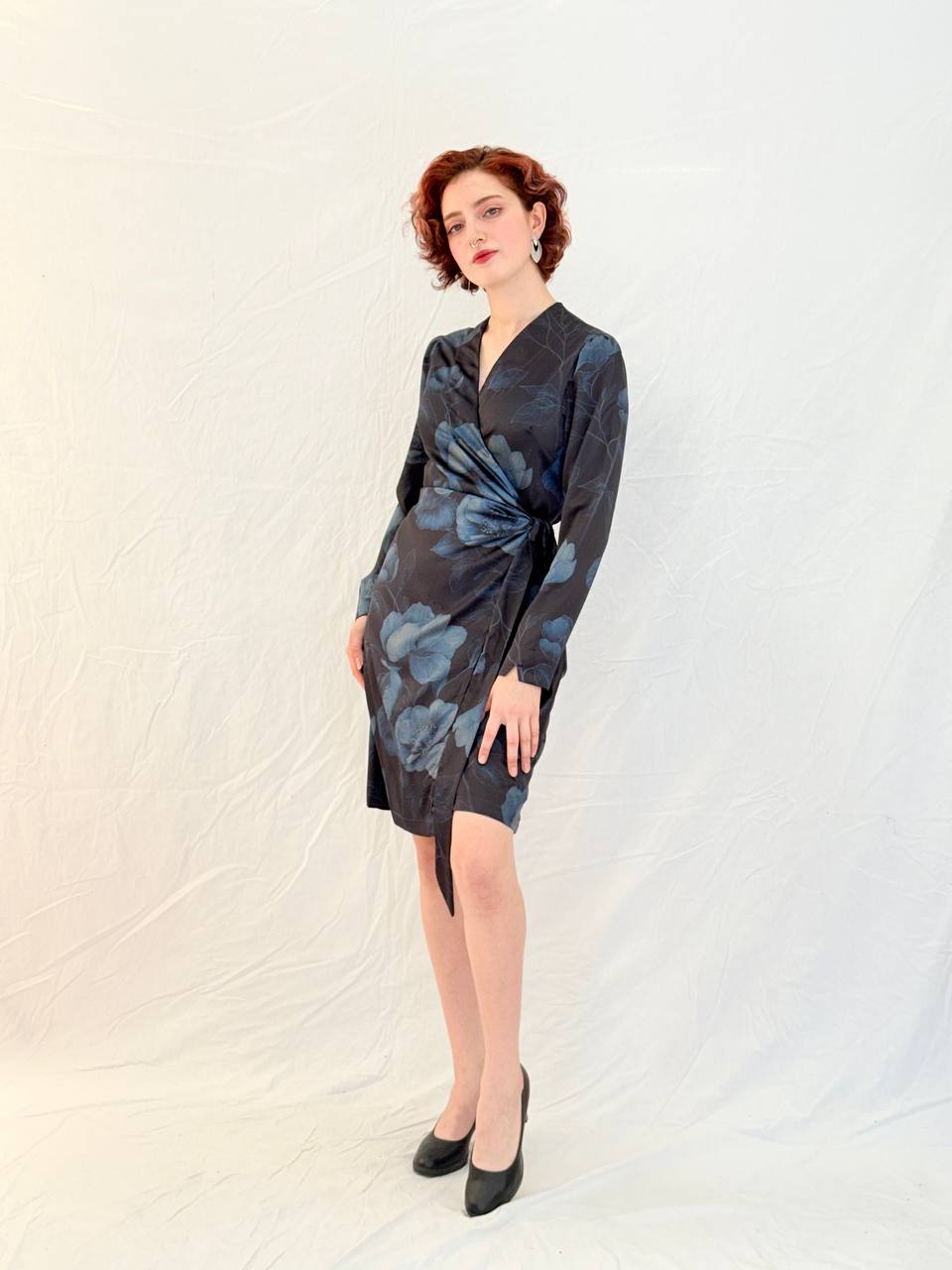 שמלת מאי- שחור פרחוני