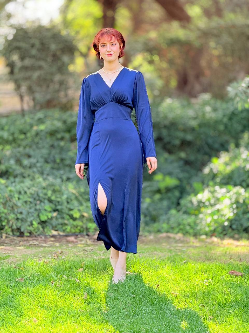 שמלת סילבי- כחול