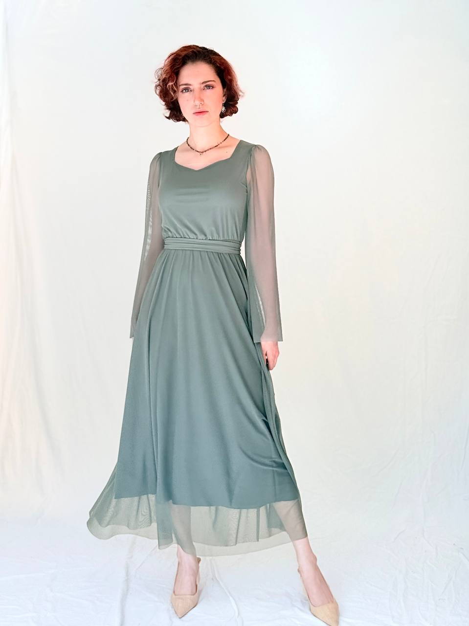 שמלת פיונה- ירוק