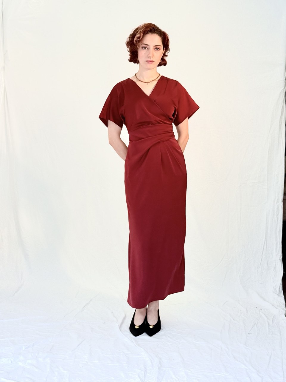 שמלת אליזבת- אדום