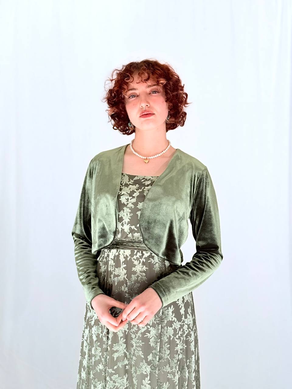 בולרו קטיפה -ירוק