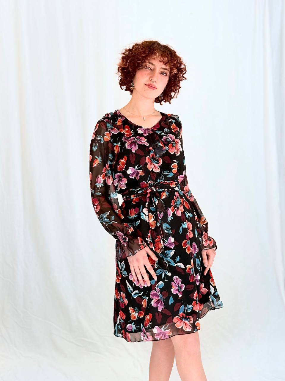 שמלת סלינה- פרחוני