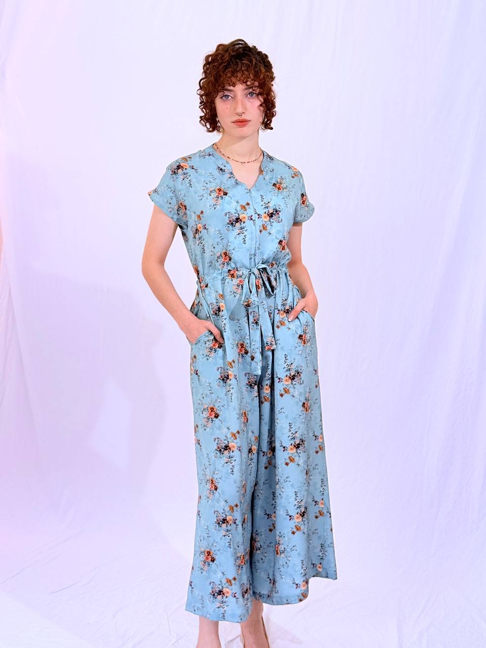 אוברול טורקיז ים- טורקיז