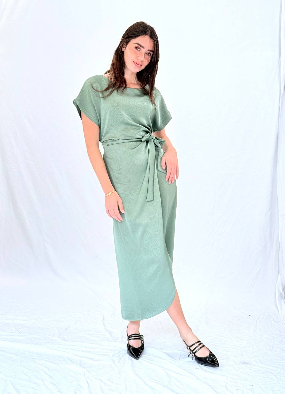 שמלת סטפני- ירוק