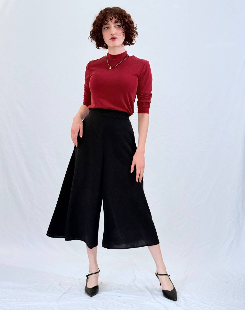 חצאית מכנס- מישל שחור