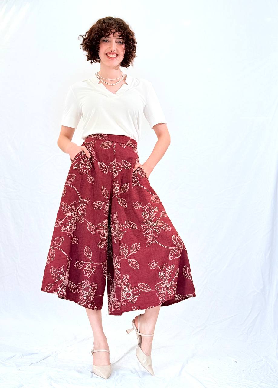 חצאית מכנס- מישל בורדו דוגמא